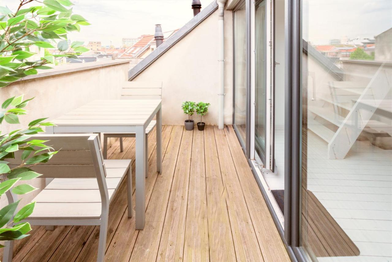 Beautiful Terrace Apartment In The Heart Of Anvers Dış mekan fotoğraf